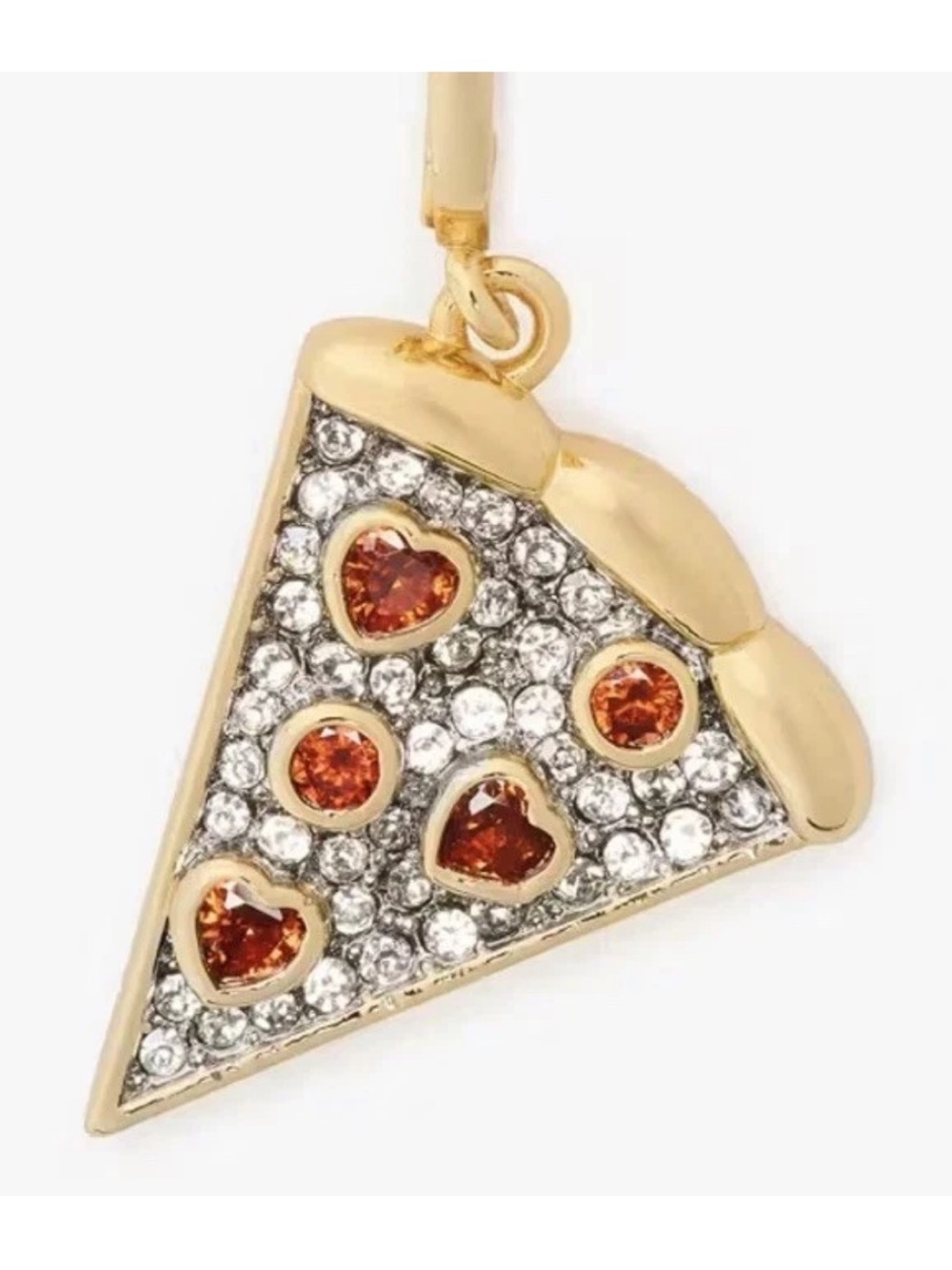 Kate Spade One in a Million pizza slice charm crystal accents
